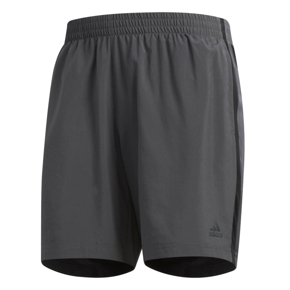 adidas Men's Running Shorts (Size XS) 7" Own The Run Grey Logo Shorts - New