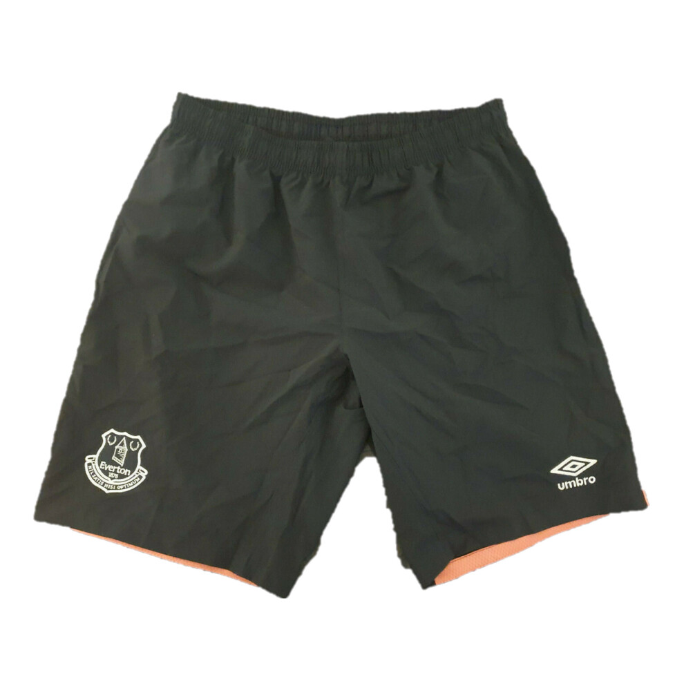 Everton Football Shorts Men's (Size S) Umbro Away Shorts - Black - New