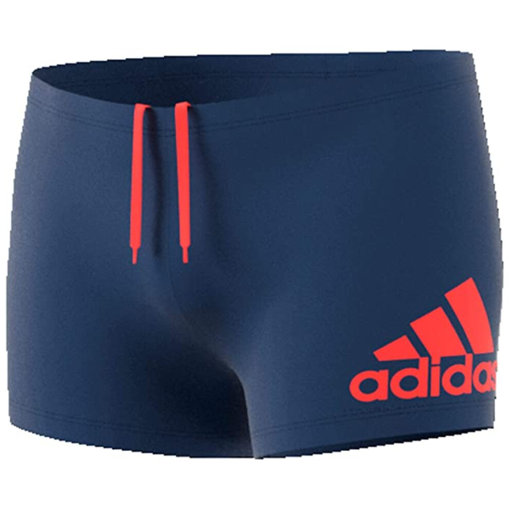 adidas Men's Swimming Boxers (Size 26") Navy/Orange Fit Bx Boxers - New