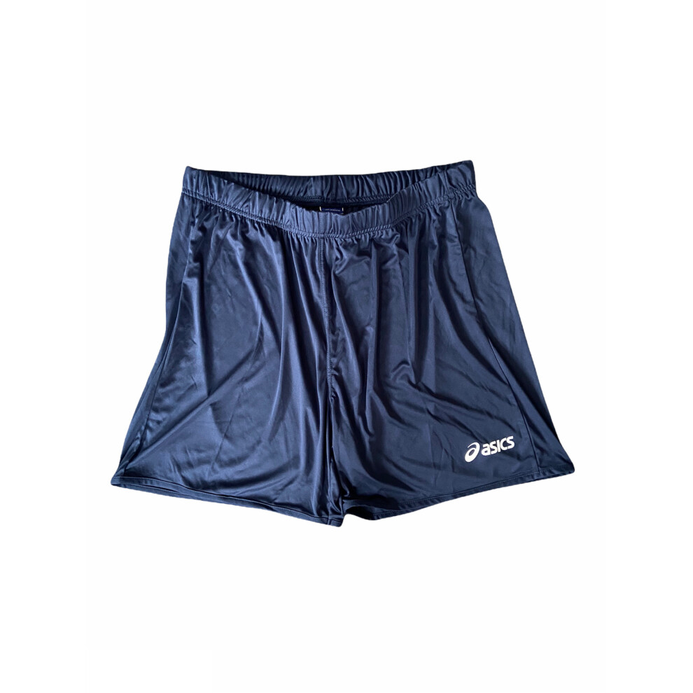 Asics Shorts Men's Door Small Logo Graphic Fitness Shorts - Navy - 2XL