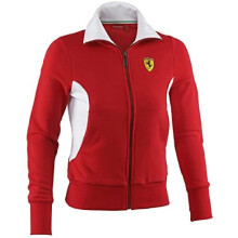 SWEATSHIRT Scuderia Ferrari Ladies GIRLS Zip Collared RED Formula One 1 New! XS
