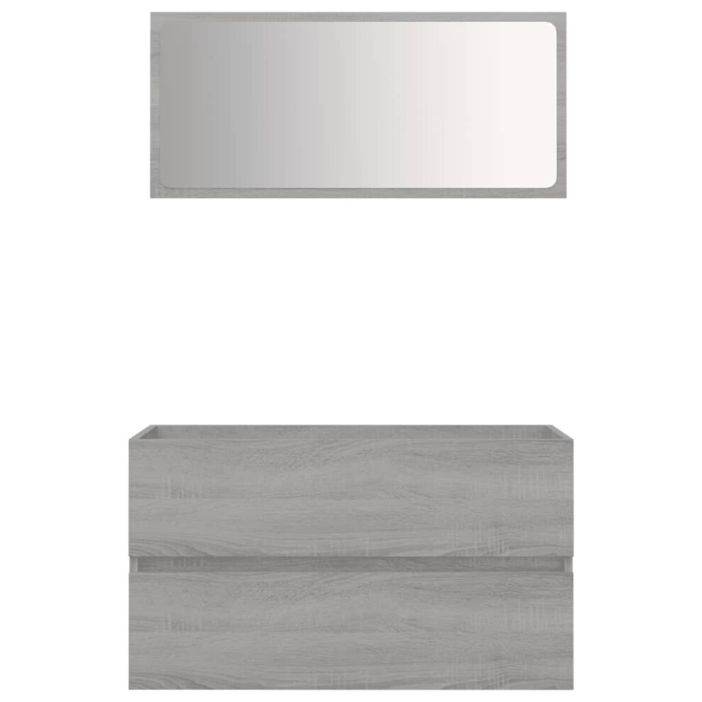 (grey sonoma) vidaXL Sink Cabinet Engineered Wood Home Furniture Multi Models Multi Colours