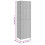 VidaXL vidaXL Gartenschrank Grau 59x40x180 cm Poly Rattan 8