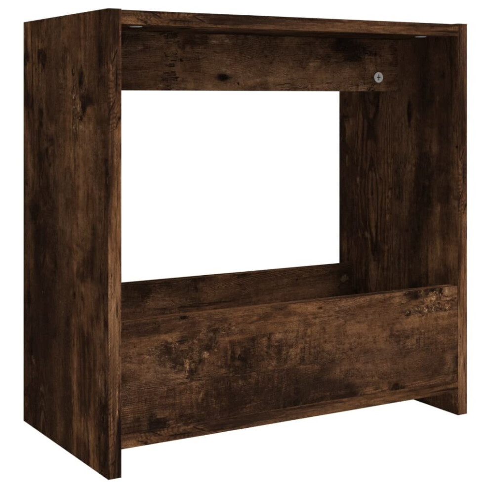Vidaxl (Smoked Oak) Side Table Chipboard Magazine Rack Coffee Couch Table Multi Colours