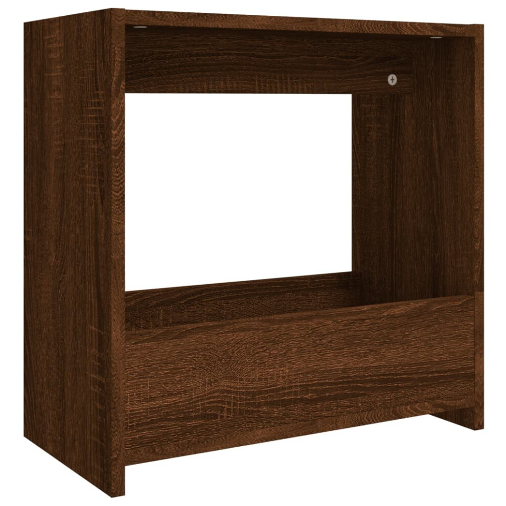 Vidaxl (Brown Oak) Side Table Chipboard Magazine Rack Coffee Couch Table Multi Colours