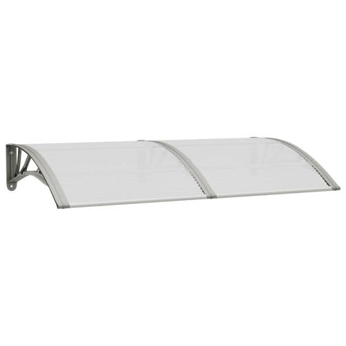 VidaXL vidaXL Türvordach Grau 150x75 cm Polycarbonat 1