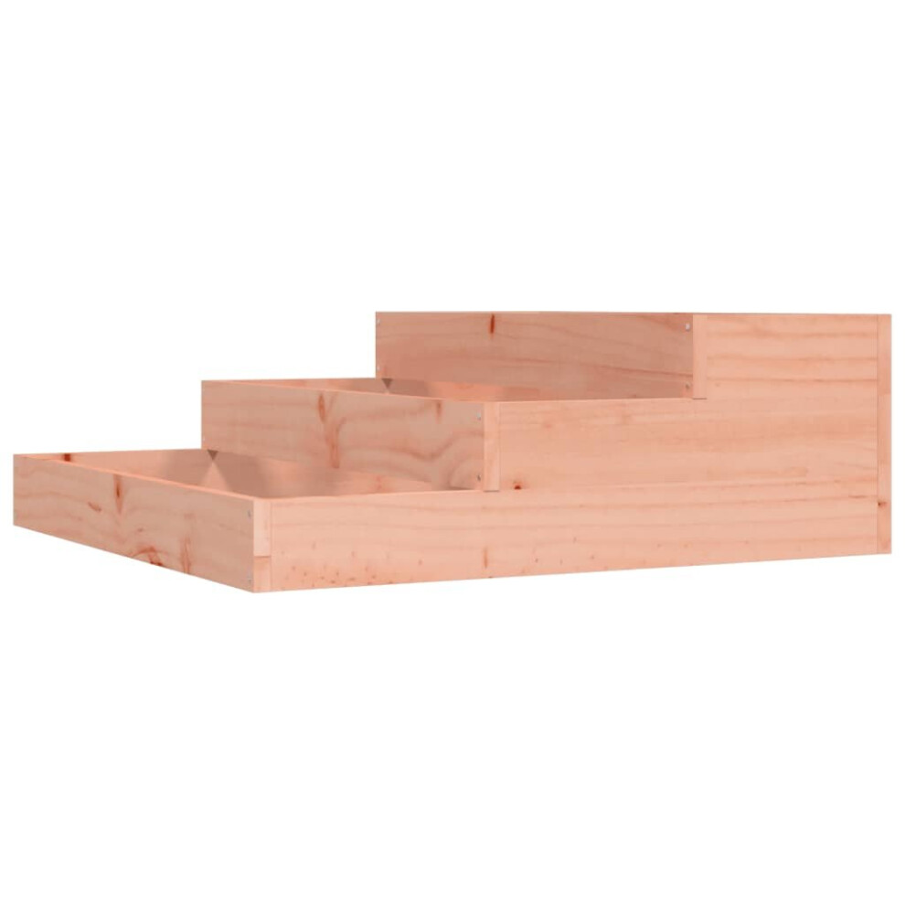 Vidaxl (Natural Douglas, 78 X 78 X 27 Cm) Solid Wood Pine Planter Raised Bed Multi Colours 107X107x27/78X78x27 Cm