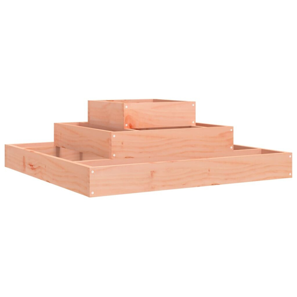 Vidaxl (Natural Douglas, 80 X 80 X 27 Cm) Solid Wood Pine Planter Raised Bed Multi Colours 110X110x27/80X80x27 Cm