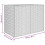VidaXL vidaXL Gartenschrank Grau 100x55,5x80 cm Poly Rattan 8