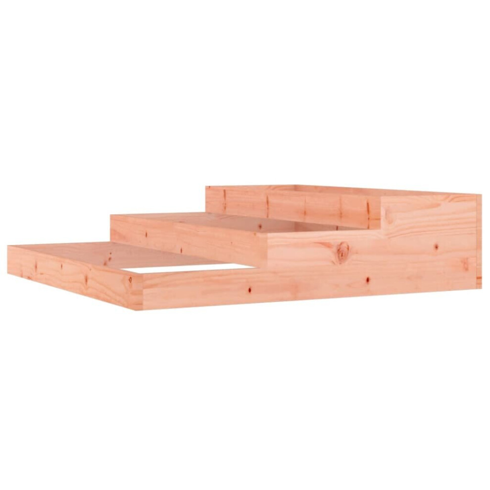 Vidaxl (Natural Douglas, 107 X 107 X 27 Cm) Solid Wood Pine Planter Raised Bed Multi Colours 107X107x27/78X78x27 Cm