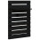 VidaXL (black) vidaXL 2x Solid Wood Pine Wall-mounted Bedside Shelves Storage Multi Colours 5