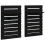 VidaXL (black) vidaXL 2x Solid Wood Pine Wall-mounted Bedside Shelves Storage Multi Colours 1