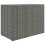 VidaXL vidaXL Gartenschrank Grau 100x55,5x80 cm Poly Rattan 6
