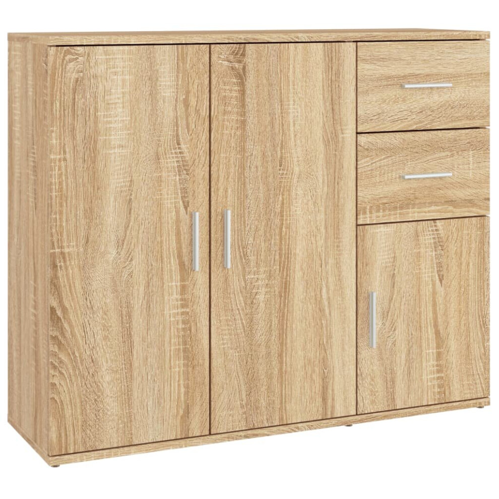 B&Q -  Sideboard Sonoma Oak 91X29.5X75 Cm Engineered Wood - Image 4