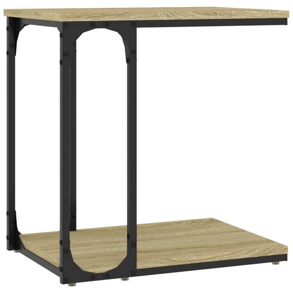 Vidaxl (Sonoma Oak, 50 X 35 X 52 Cm) Side Table Engineered Wood Desk Multi Colours 40X30x60 Cm/50X35x52 Cm