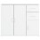 VidaXL (white) vidaXL Sideboard Home Storage Side Cabinet Cupboard Highboard Engineered Wood 6
