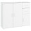 VidaXL (white) vidaXL Sideboard Home Storage Side Cabinet Cupboard Highboard Engineered Wood 2