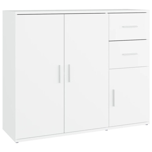 VidaXL (white) vidaXL Sideboard Home Storage Side Cabinet Cupboard Highboard Engineered Wood 1