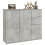 VidaXL (concrete grey) vidaXL Sideboard Home Storage Side Cabinet Cupboard Highboard Engineered Wood 5