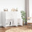 VidaXL (white) vidaXL Sideboard Home Storage Side Cabinet Cupboard Highboard Engineered Wood 3