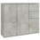 VidaXL (concrete grey) vidaXL Sideboard Home Storage Side Cabinet Cupboard Highboard Engineered Wood 1