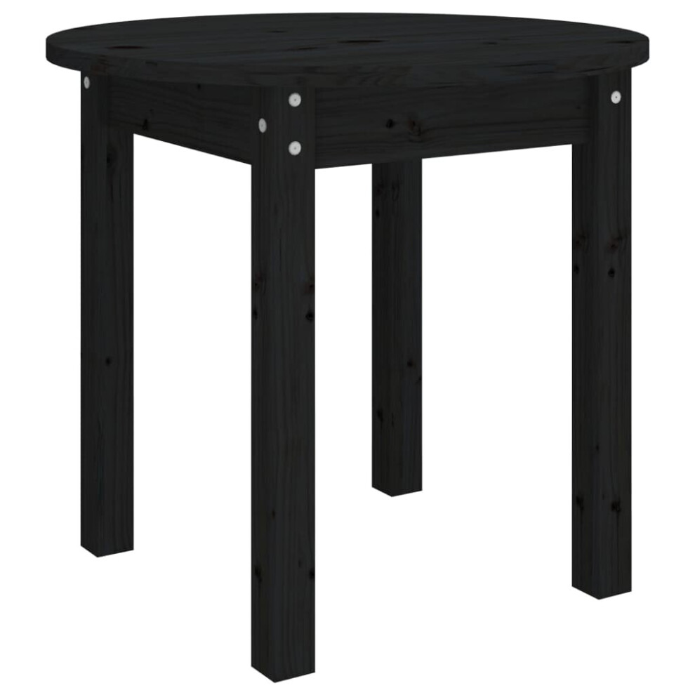 (black, Ã? 45 x 40 cm) vidaXL Solid Wood Pine Coffee Table End Table Multi Colours Ã 45x40/Ã 55x45 cm