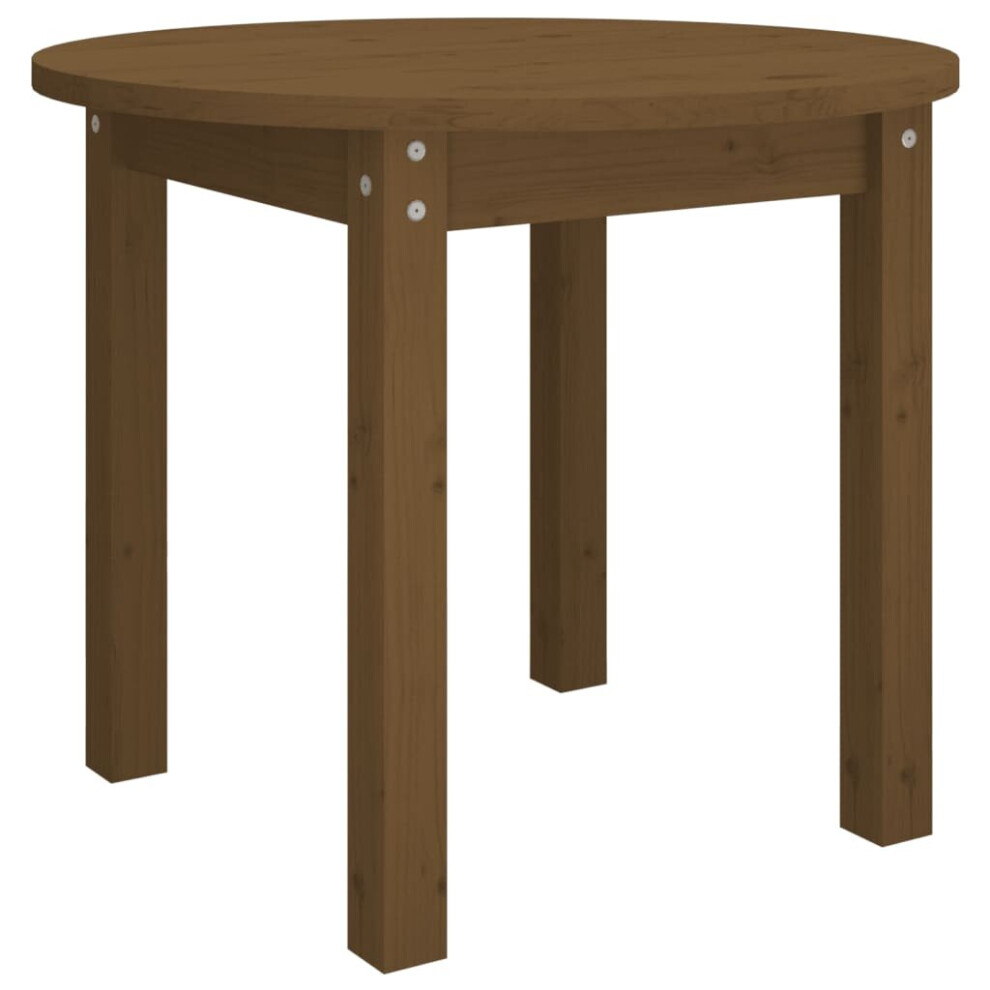 Vidaxl (Honey Brown, Ã? 55 X 45 Cm) Solid Wood Pine Coffee Table End Table Multi Colours Ø 45X40/Ø 55X45 Cm