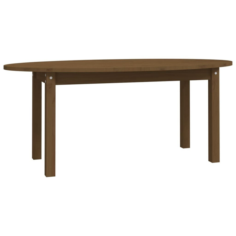 Vidaxl (Honey 110 X 55 X Cm) Solid Wood Pine Coffee Table Multi Colours 110X55x45 Cm/80X40x35 Cm Brown Size 45