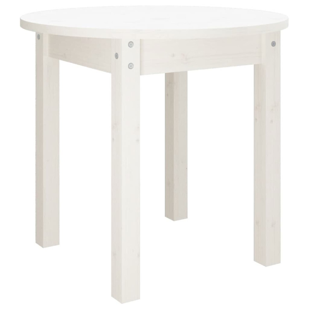 (white, Ã? 45 x 40 cm) vidaXL Solid Wood Pine Coffee Table End Table Multi Colours Ã 45x40/Ã 55x45 cm