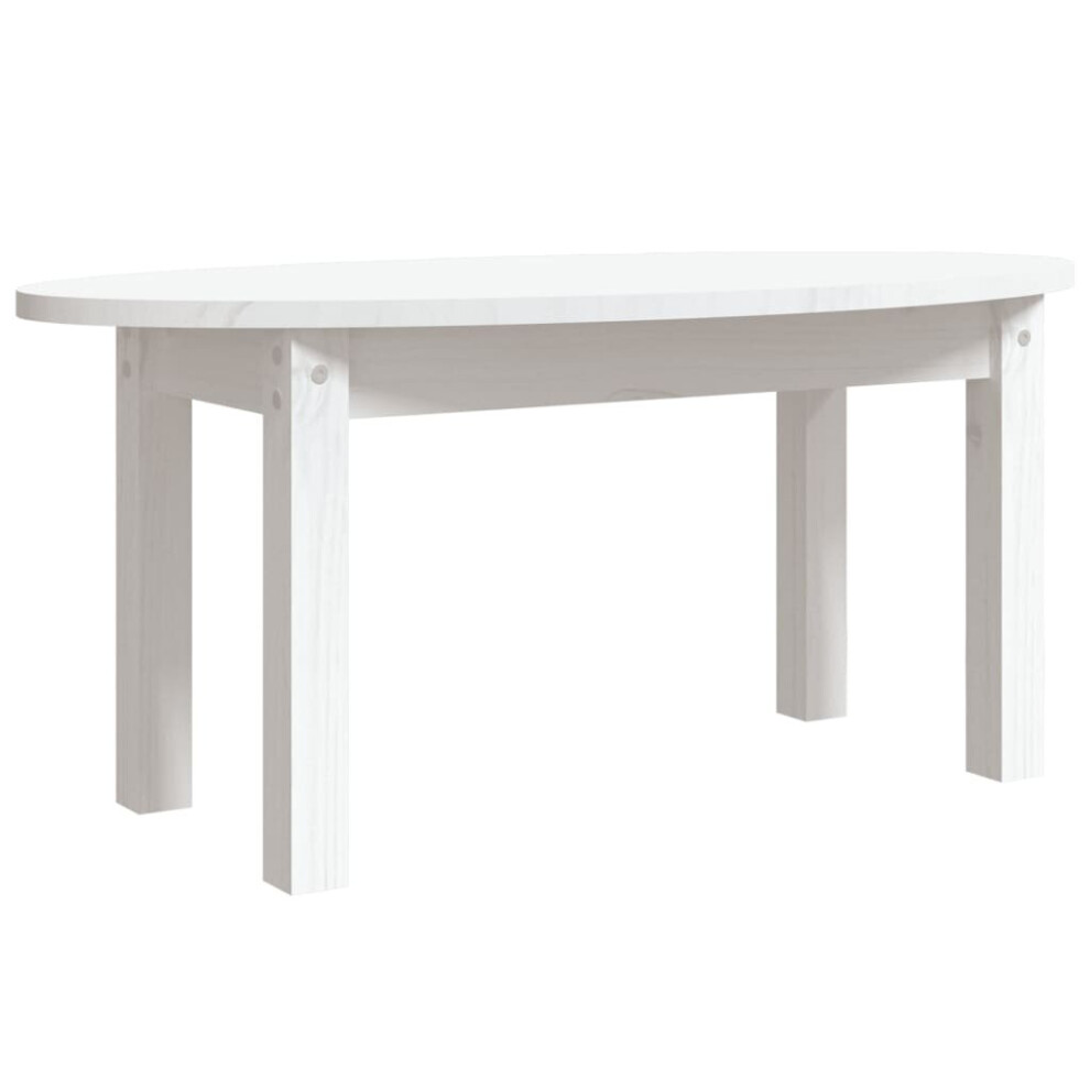 (white, 80 x 40 x 35 cm) vidaXL Solid Wood Pine Coffee Table Multi Colours 110x55x45 cm/80x40x35 cm