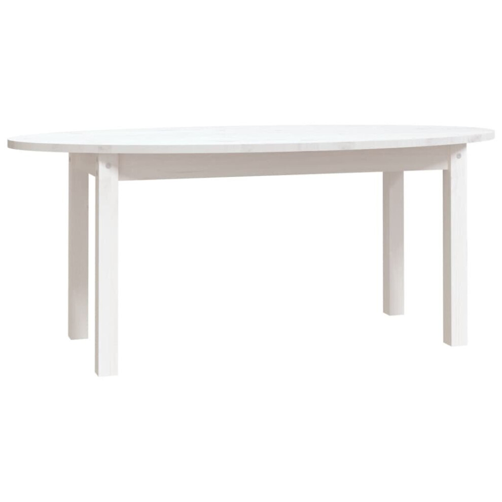 (white, 110 x 55 x 45 cm) vidaXL Solid Wood Pine Coffee Table Multi Colours 110x55x45 cm/80x40x35 cm