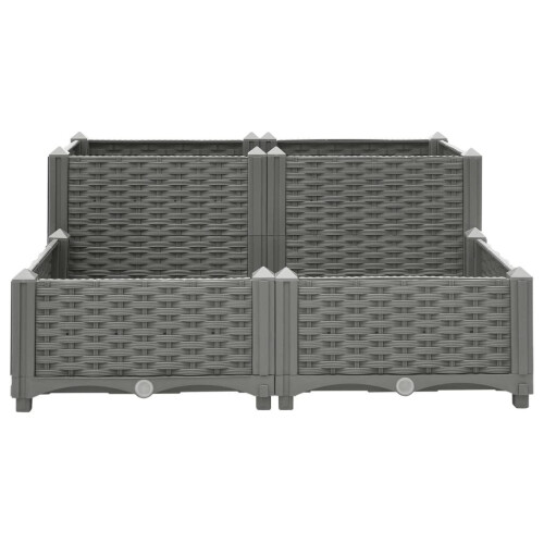 VidaXL vidaXL Hochbeet 80x80x38 cm Polypropylen 1
