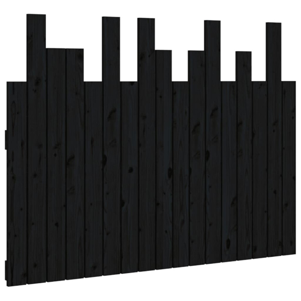 (black, 108 x 3 x 80 cm) vidaXL Solid Wood Pine Wall Headboard Bedroom Bed Header Multi Colours/Sizes