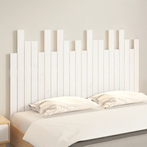 VidaXL (white, 140 x 3 x 80 cm) vidaXL Solid Wood Pine Wall Headboard Bedroom Bed Header Multi Colours/Sizes 2