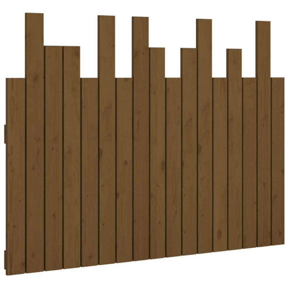 Vidaxl (Honey Brown, 108 X 3 X 80 Cm) Solid Wood Pine Wall Headboard Bedroom Bed Header Multi Colours/Sizes