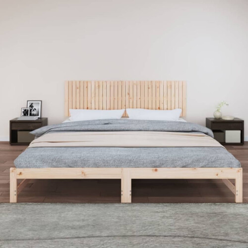 VidaXL (brown, 204 x 3 x 60 cm) vidaXL Solid Wood Pine Wall Headboard Bed Header Multi Colours Multi Sizes 2