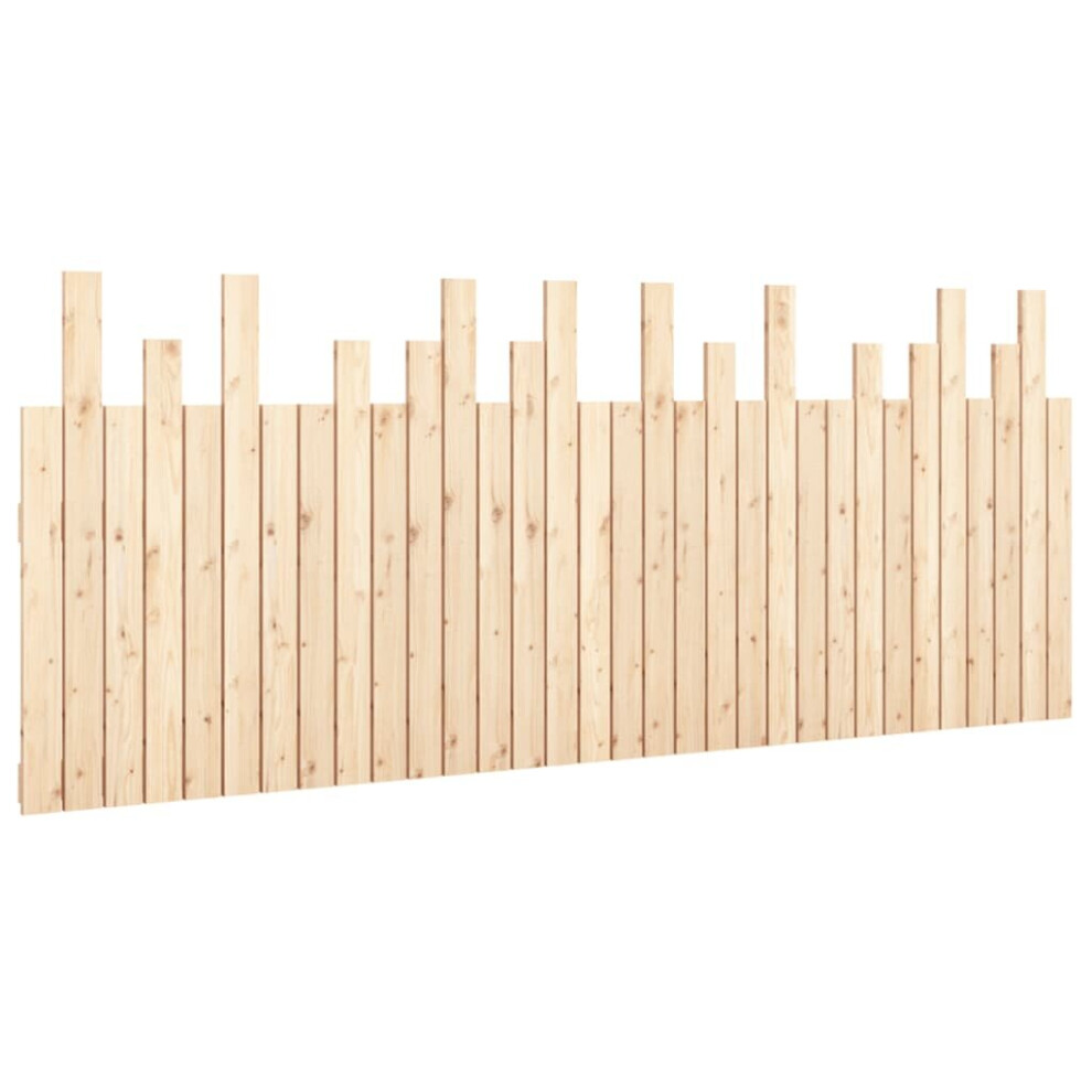 Vidaxl (Brown, 204 X 3 X 80 Cm) Solid Wood Pine Wall Headboard Bedroom Bed Header Multi Colours/Sizes