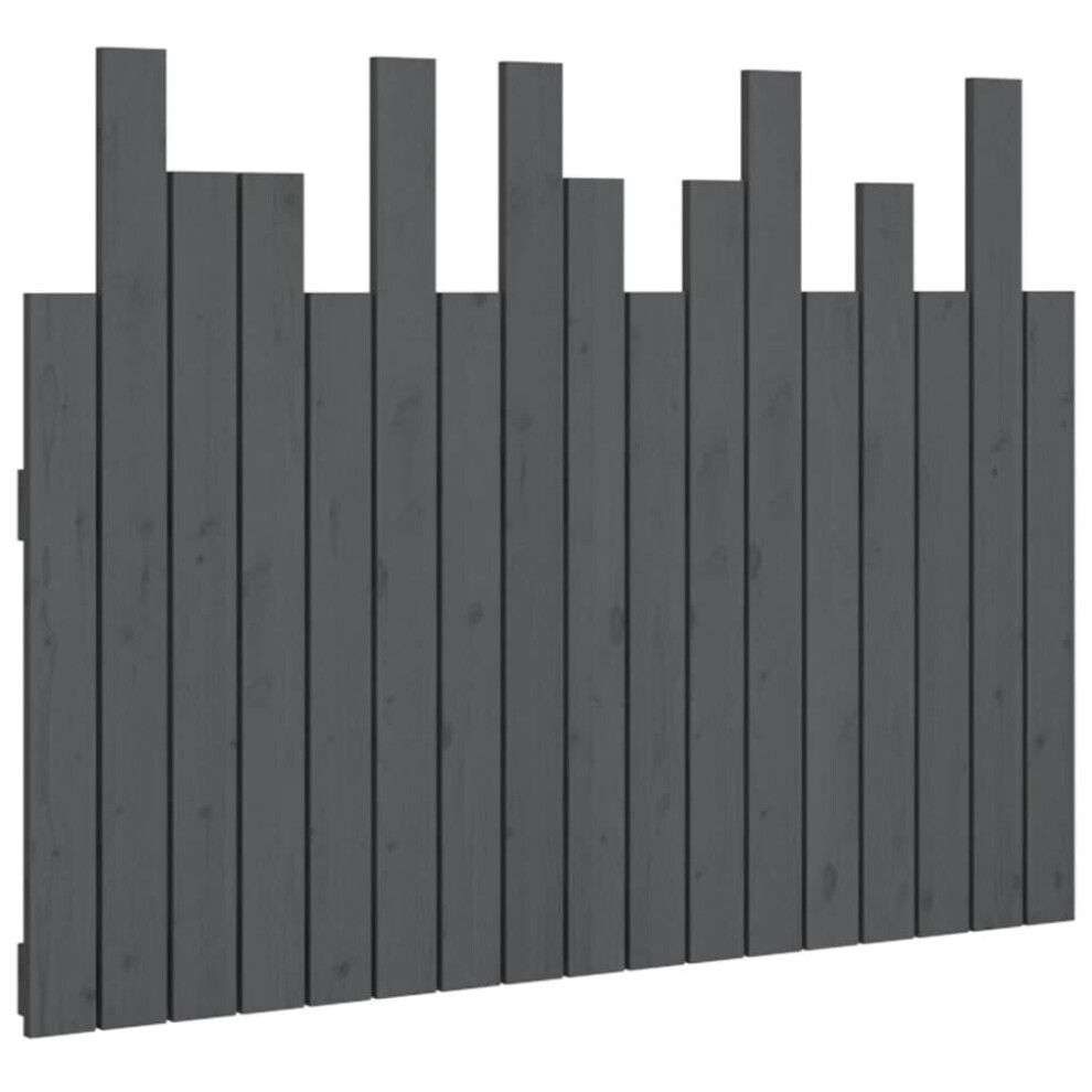 (grey, 108 x 3 x 80 cm) vidaXL Solid Wood Pine Wall Headboard Bedroom Bed Header Multi Colours/Sizes