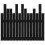 VidaXL (black, 95.5 x 3 x 80 cm) vidaXL Solid Wood Pine Wall Headboard Bedroom Bed Header Multi Colours/Sizes 5