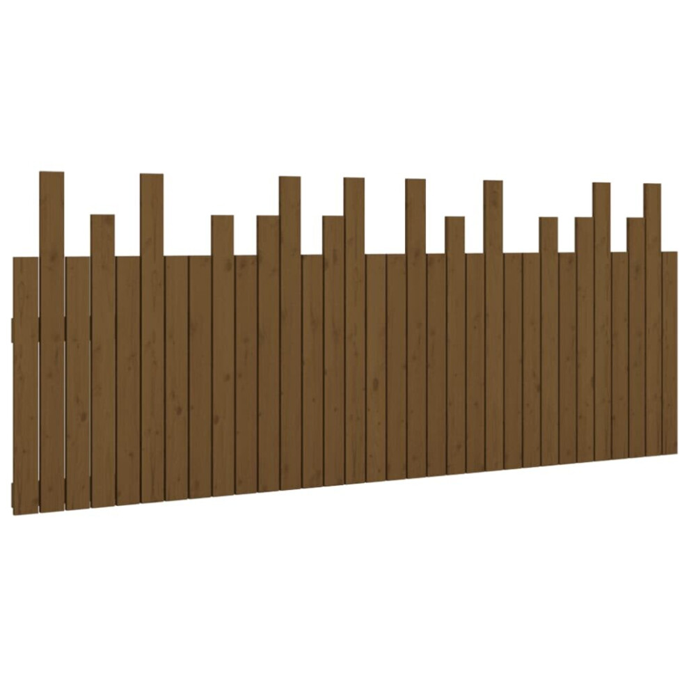 (honey brown, 204 x 3 x 80 cm) vidaXL Solid Wood Pine Wall Headboard Bedroom Bed Header Multi Colours/Sizes