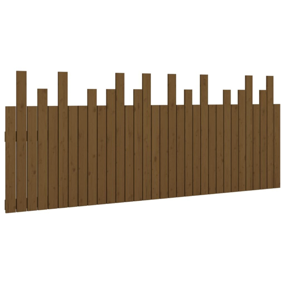 Vidaxl (Honey Brown, 204 X 3 X 80 Cm) Solid Wood Pine Wall Headboard Bedroom Bed Header Multi Colours/Sizes