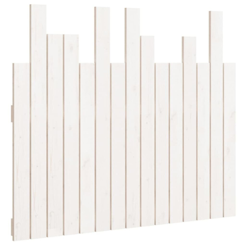 (white, 95.5 x 3 x 80 cm) vidaXL Solid Wood Pine Wall Headboard Bedroom Bed Header Multi Colours/Sizes