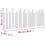 VidaXL (white, 204 x 3 x 80 cm) vidaXL Solid Wood Pine Wall Headboard Bedroom Bed Header Multi Colours/Sizes 8
