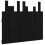 VidaXL (black, 95.5 x 3 x 80 cm) vidaXL Solid Wood Pine Wall Headboard Bedroom Bed Header Multi Colours/Sizes 1