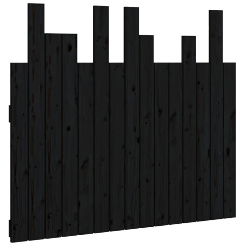 VidaXL (black, 95.5 x 3 x 80 cm) vidaXL Solid Wood Pine Wall Headboard Bedroom Bed Header Multi Colours/Sizes