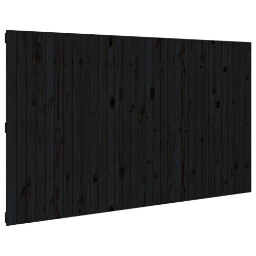VidaXL (black, 204 x 3 x 110 cm) vidaXL Solid Wood Pine Wall Headboard Bed Header Multi Colours Multi Sizes
