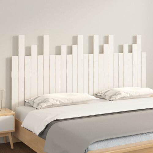 VidaXL (white, 159.5 x 3 x 80 cm) vidaXL Solid Wood Pine Wall Headboard Bedroom Bed Header Multi Colours/Sizes 2
