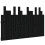 VidaXL (black, 127.5 x 3 x 80 cm) vidaXL Solid Wood Pine Wall Headboard Bedroom Bed Header Multi Colours/Sizes 1