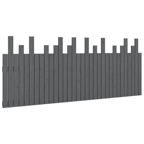 VidaXL (grey, 204 x 3 x 80 cm) vidaXL Solid Wood Pine Wall Headboard Bedroom Bed Header Multi Colours/Sizes
