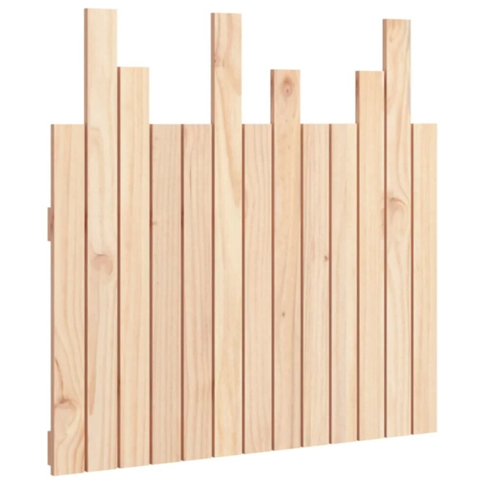Vidaxl (Brown, 82.5 X 3 X 80 Cm) Solid Wood Pine Wall Headboard Bedroom Bed Header Multi Colours/Sizes